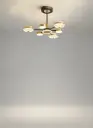 "Stellar Balance" Linear 6-Arm LED Fixture