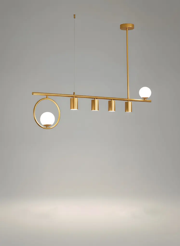 [AN-MK 23/4+2] The Sculptural Gold Horizon Pendant