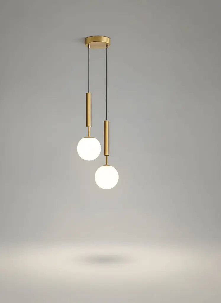 [AN-MK 33/2H] The Bronze Harmony Duo Statement Pendant