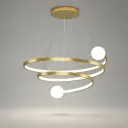 The Golden Helix Spiral Chandelier