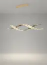 The Golden Ribbon Sculptural Pendant