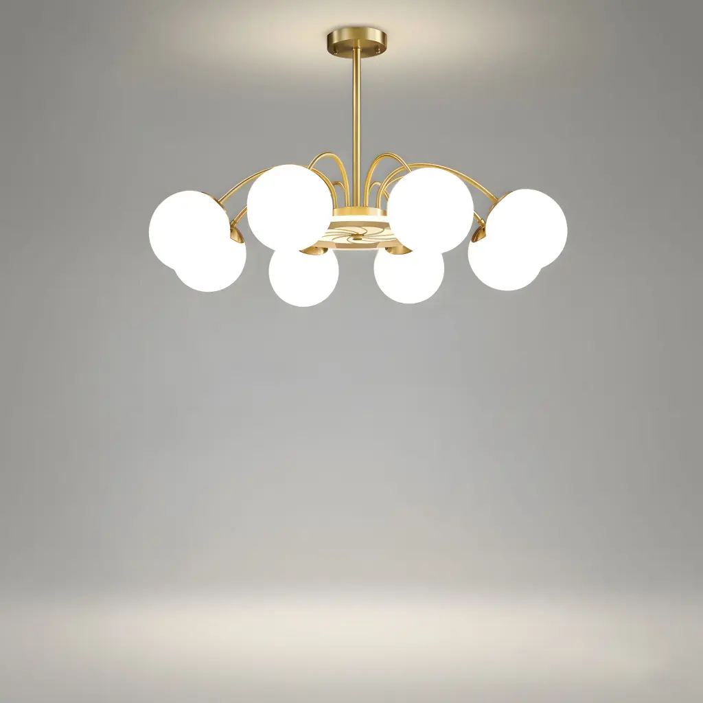 [AN-MK 45/6] The Bronze Petal Statement Chandelier