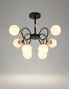 The Orbital Harmony Black & Gold Grand Chandelier