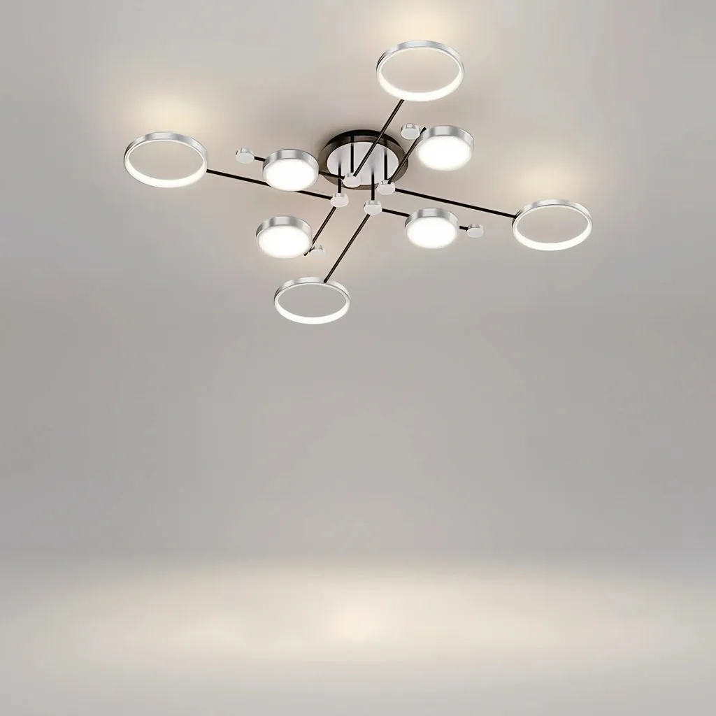 [AN-UR 08/SV] The Argentum Orbital Halo Flush Mount