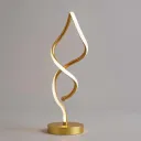 The Sovereign Gold Sculptural Helix Lamp