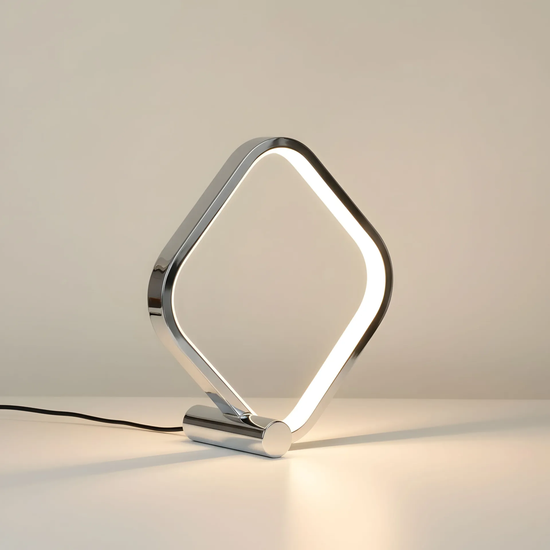 The Silver Diamond Halo Lamp