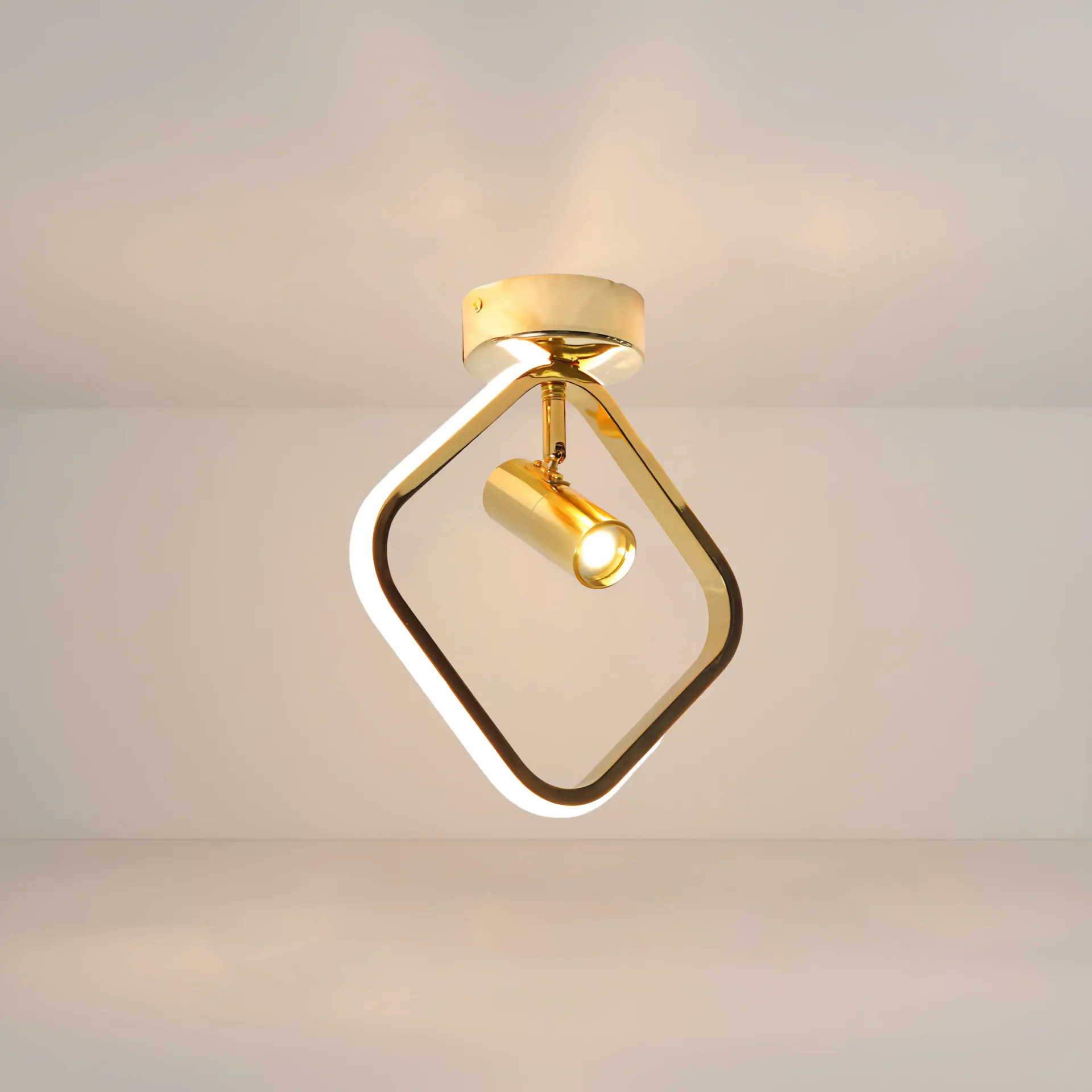 The Gold Dual-Source Ceiling Light