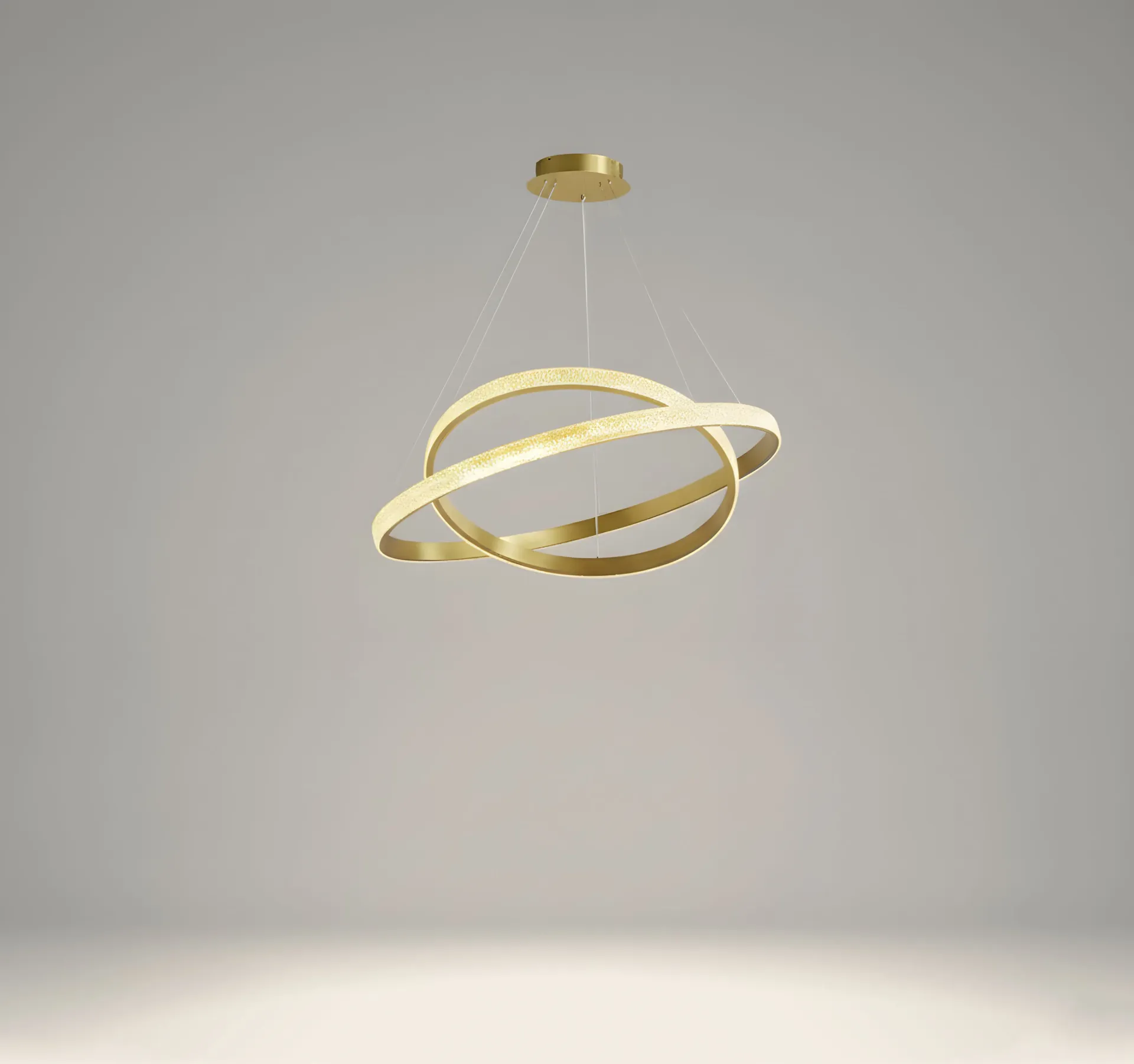 [AN-UR 189/400+600] The Gilded Celestial Double-Ring Chandelier