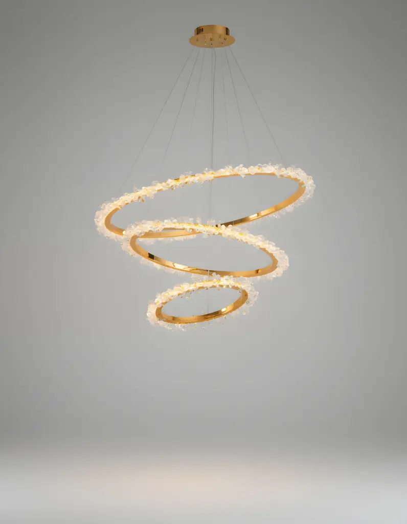 [AN-UR 92/4+6+8GD] Luxury Spiral Crystal Chandelier