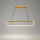 Oval 3-Ring LED Dining Chandelier, Gold