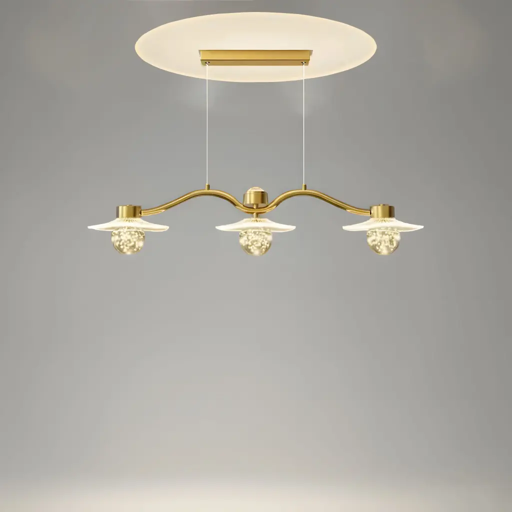 [AN-MK 04/3] Luxury Crystal Globe Linear LED Pendant