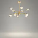 Crystal Ball LED Chandelier, Gold