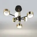 Geometric Horizon Black LED Ceiling Light