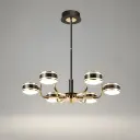 Contemporary Horizontal Multi-Arm Chandelier