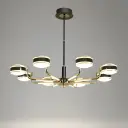 Contemporary Horizontal 8-Arm Suspension Light