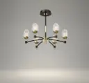"Regal Acorn" Bronze & Black Textured LED Chandelier